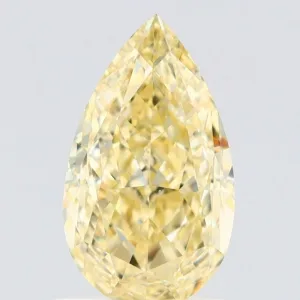 1.23 Carat Pear Fancy Yellow VS1 Natural Diamond