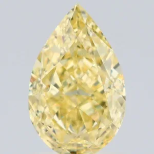 1.25 Carat Pear Fancy Yellow VVS1 Natural Diamond