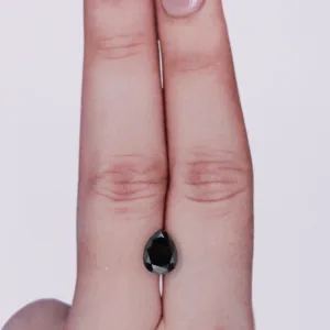 1.26 Carat Pear Fancy Black VVS2 Natural Diamond