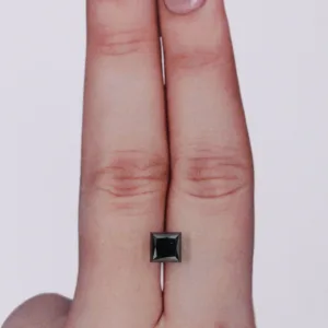 1.28 Carat Princess Black Natural Diamond