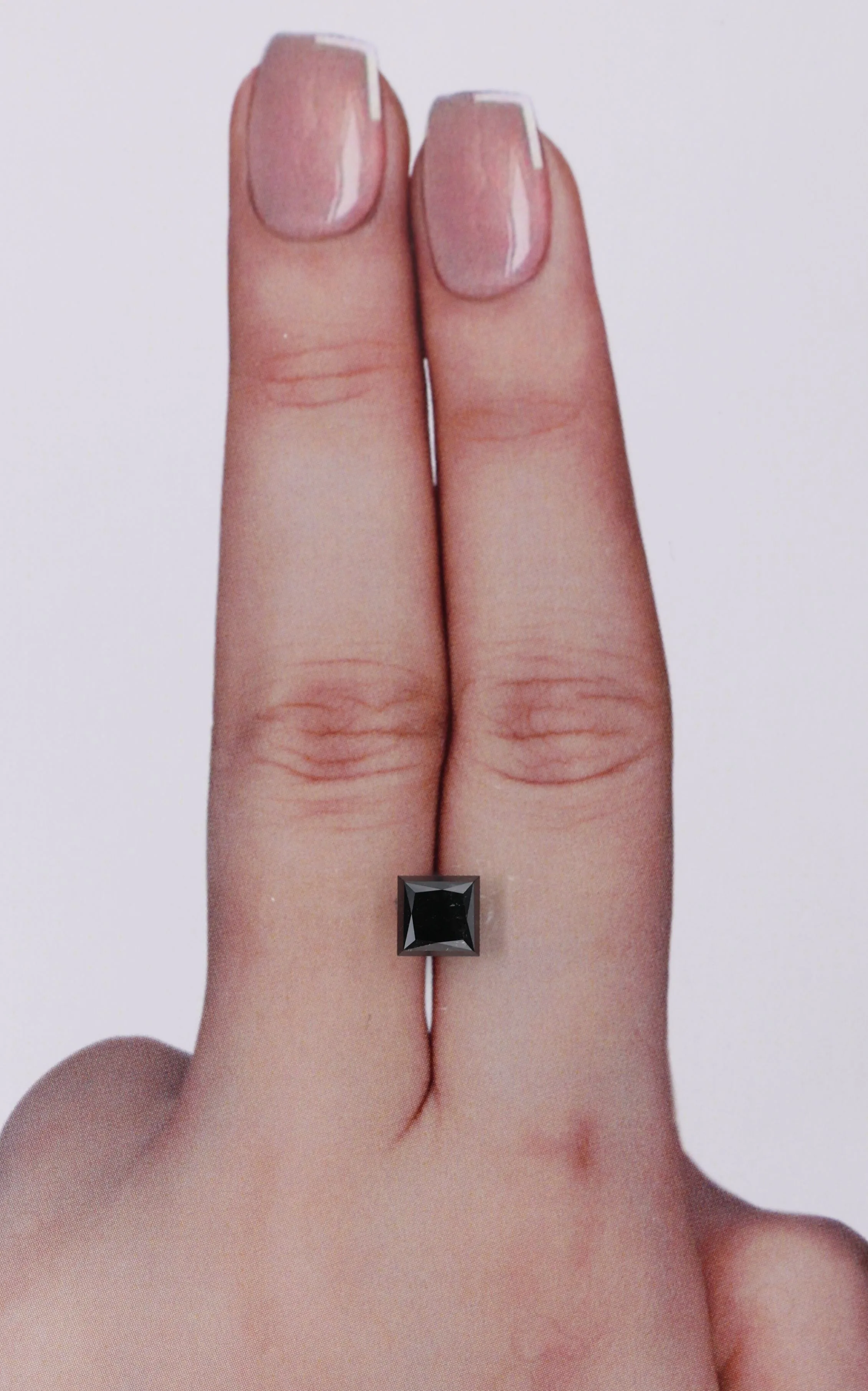 1.28 Carat Princess Black Natural Diamond 1 1.28 Carat Princess Black Natural Diamond