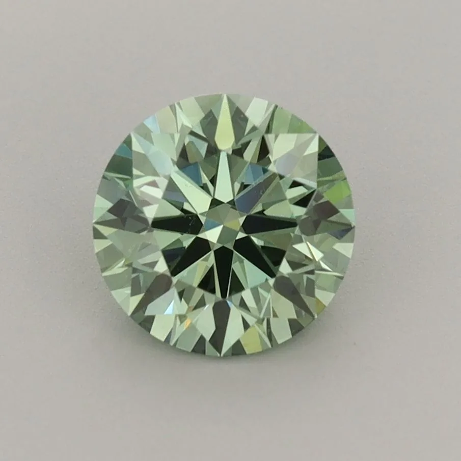 1.28 Carat Round Fancy Vivid Green VVS2 Lab Diamond 1 1.28 Carat Round Fancy Vivid Green VVS2 Lab Diamond