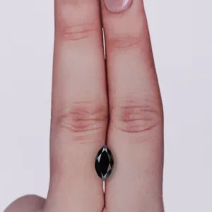 1.29 Carat Marquise Fancy Black VVS2 Natural Diamond