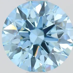 1.29 Carat Round Fancy Vivid Blue VS1 Lab Diamond