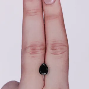 1.31 Carat Pear Fancy Black VVS2 Natural Diamond