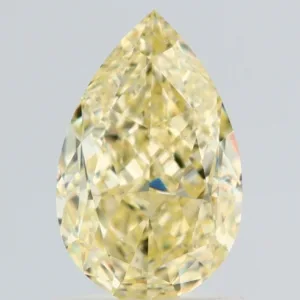 1.32 Carat Pear Fancy Yellow VS2 Natural Diamond
