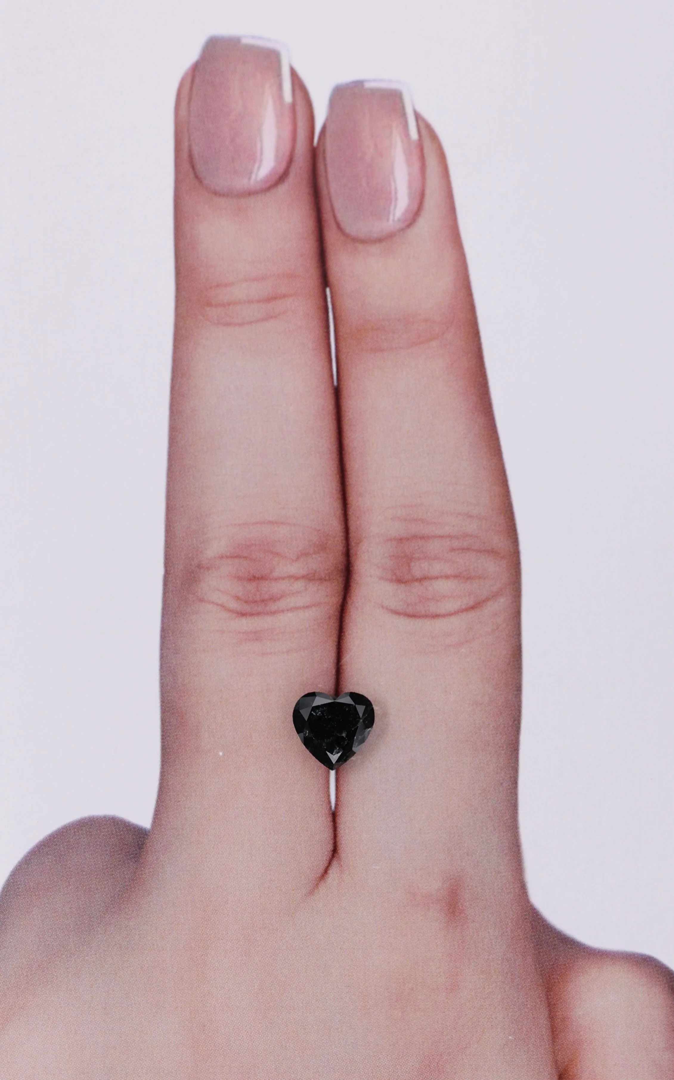 1.33 Carat Heart Fancy Black VVS2 Natural Diamond 1 1.33 Carat Heart Fancy Black VVS2 Natural Diamond