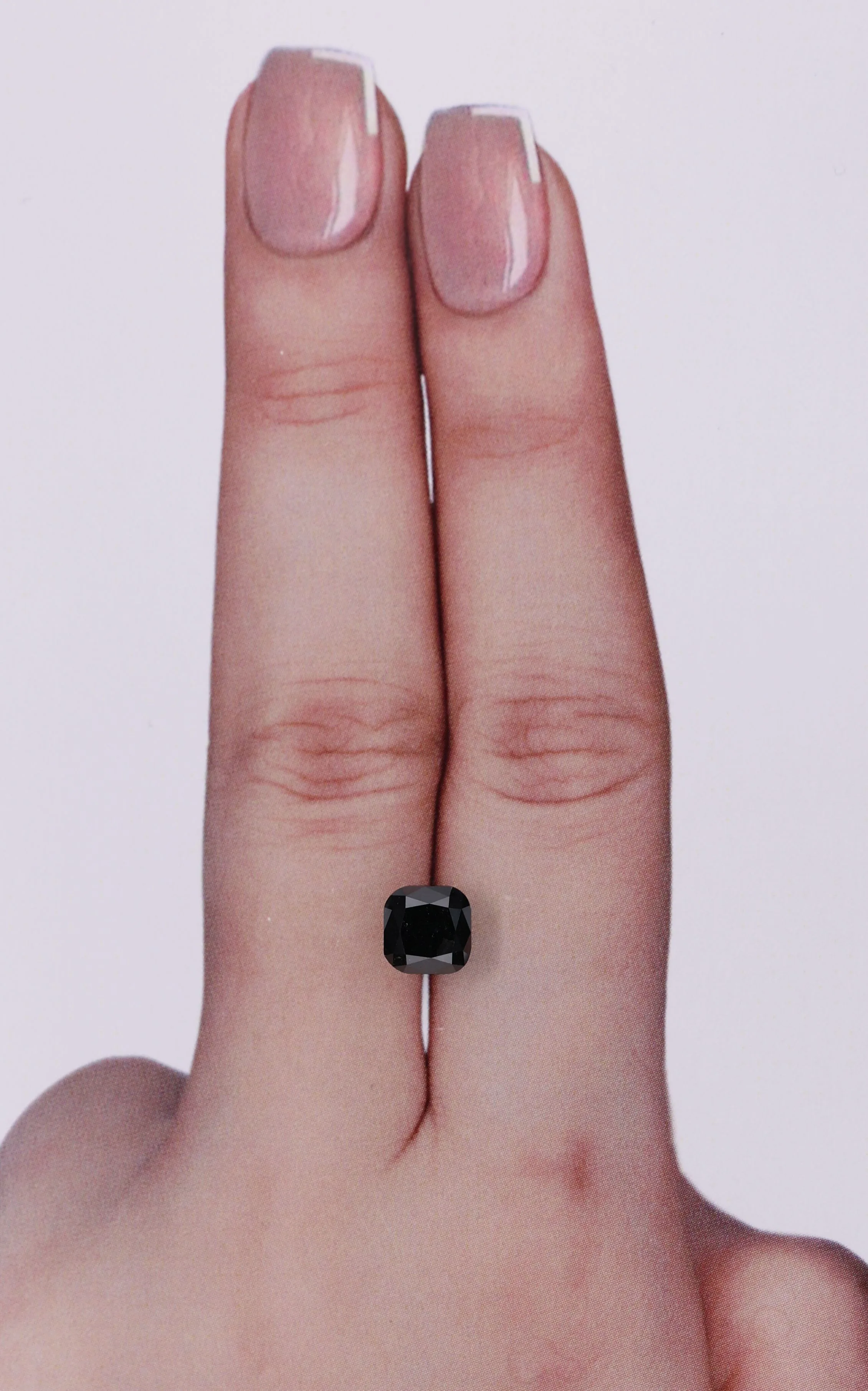 1.39 Carat Cushion Brilliant Black Natural Diamond 1 1.39 Carat Cushion Brilliant Black Natural Diamond
