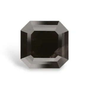 1.39 Carat Square Emerald Fancy Black VVS2 Natural Diamond