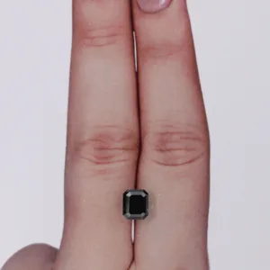 1.4 Carat Emerald Black Natural Diamond