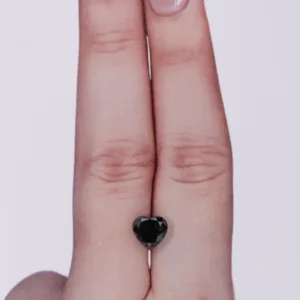 1.41 Carat Heart Fancy Black VVS2 Natural Diamond