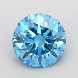 1.47 Carat Round Fancy Vivid Blue VS1 Lab Diamond