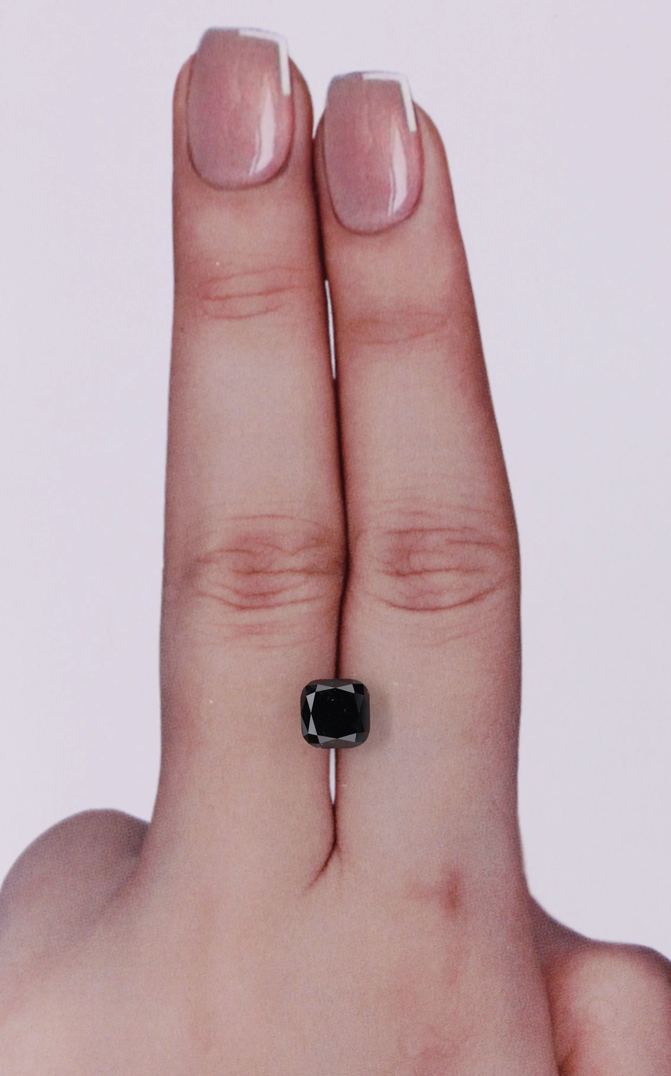 1.48 Carat Cushion Brilliant Black Natural Diamond 1 1.48 Carat Cushion Brilliant Black Natural Diamond