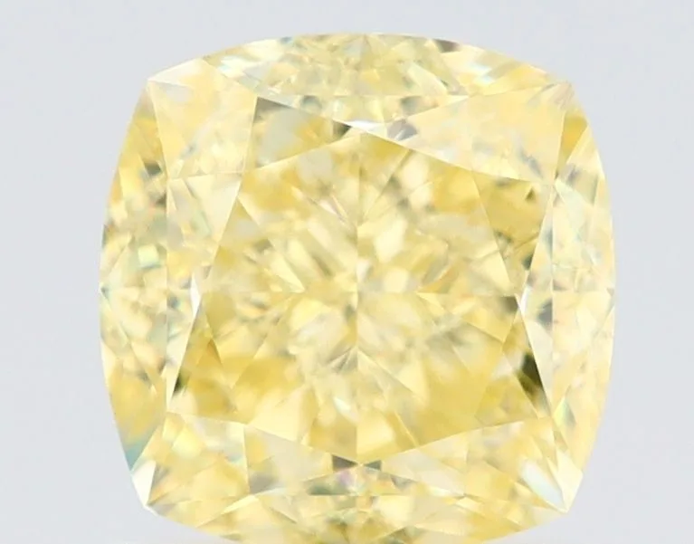 1.5 Carat Cushion Brilliant Fancy Yellow VS1 Natural Diamond 1 1.5 Carat Cushion Brilliant Fancy Yellow VS1 Natural Diamond