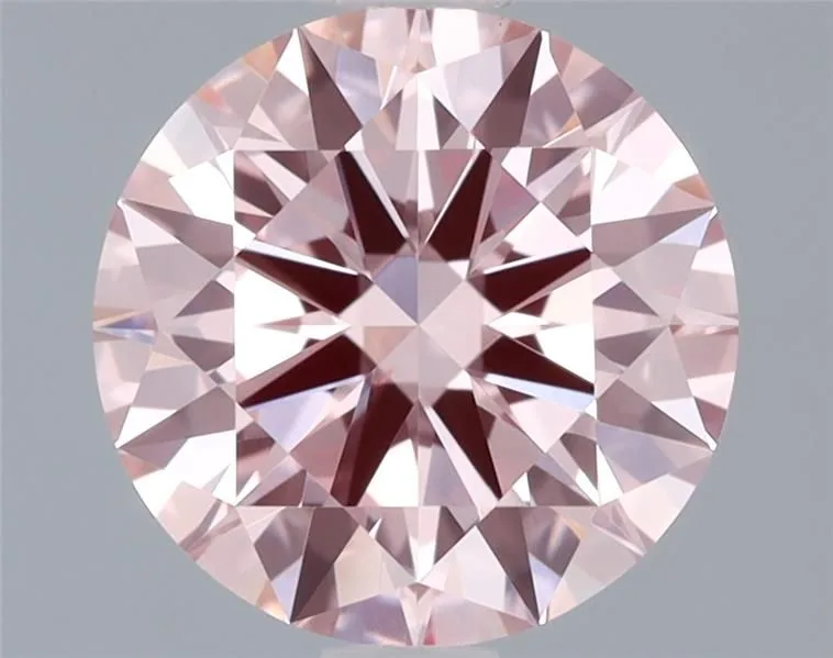 1.5 Carat Round Fancy Intense Pink VS1 Lab Diamond 1 1.5 Carat Round Fancy Intense Pink VS1 Lab Diamond