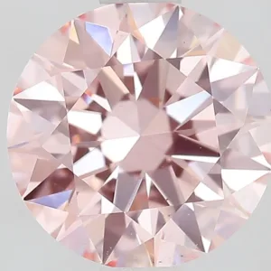 1.5 Carat Round Fancy Intense Pink VS1 Lab Diamond