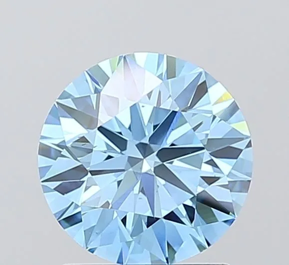 1.5 Carat Round Fancy Vivid Blue VS2 Lab Diamond 1 1.5 Carat Round Fancy Vivid Blue VS2 Lab Diamond