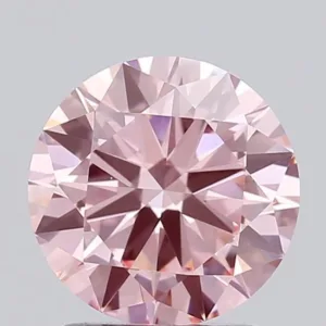 1.5 Carat Round Fancy Vivid Pink VS1 Lab Diamond