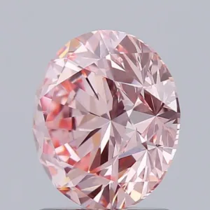 1.5 Carat Round Fancy Vivid Pink VVS2 Lab Diamond