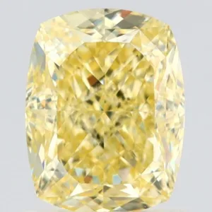 1.51 Carat Cushion Brilliant Fancy Yellow VS1 Natural Diamond