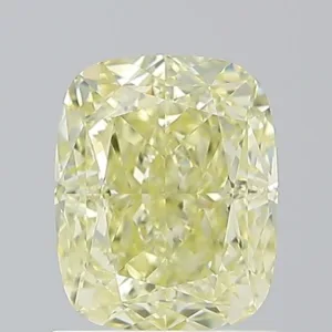 1.51 Carat Cushion Modified Fancy Light Yellow VVS2 Natural Diamond