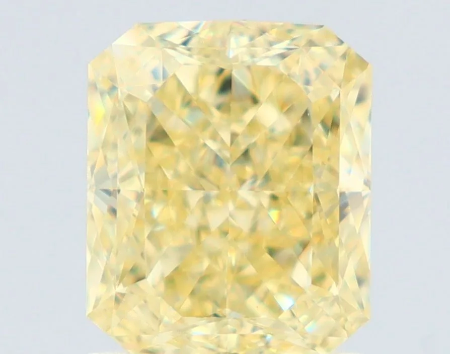 1.51 Carat Radiant Fancy Yellow VS1 Natural Diamond 1 1.51 Carat Radiant Fancy Yellow VS1 Natural Diamond