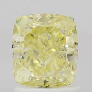 1.52 Carat Cushion Brilliant Fancy Yellow FL Natural Diamond