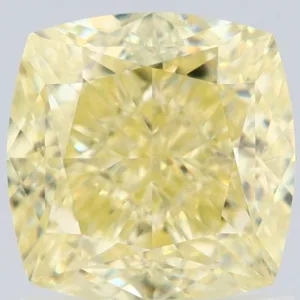 1.53 Carat Cushion Brilliant Fancy Yellow VS1 Natural Diamond