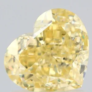 1.53 Carat Heart Fancy Yellow VS1 Natural Diamond