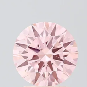 1.55 Carat Round Fancy Intense Pink VS1 Lab Diamond