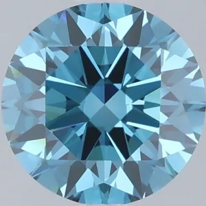 1.55 Carat Round Fancy Vivid Blue VVS2 Lab Diamond