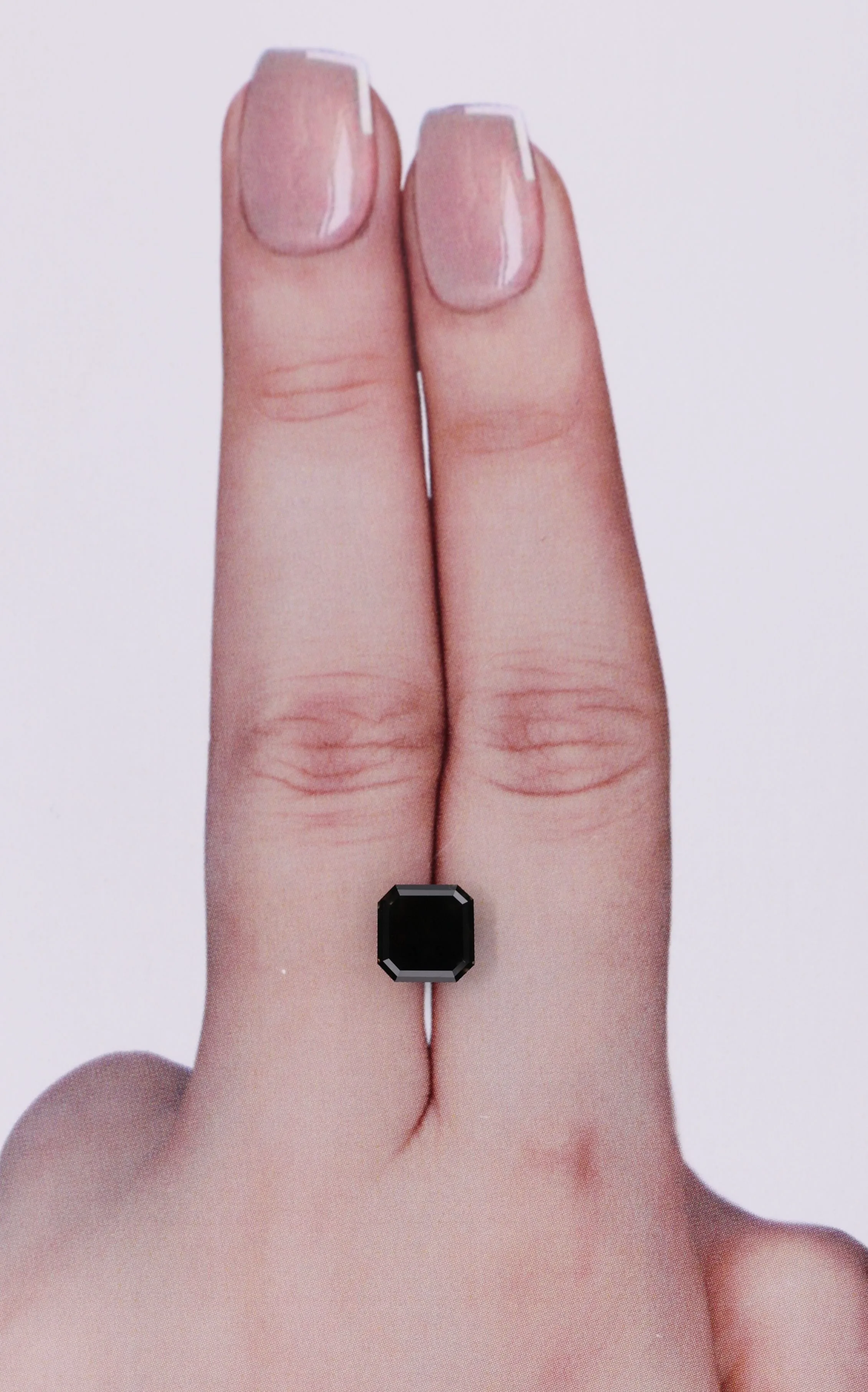 1.59 Carat Square Emerald Fancy Black VVS2 Natural Diamond 1 1.59 Carat Square Emerald Fancy Black VVS2 Natural Diamond