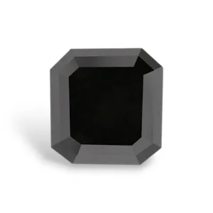 1.61 Carat Square Emerald Fancy Black VVS2 Natural Diamond