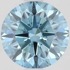 1.62 Carat Round Fancy Vivid Blue VS2 Lab Diamond