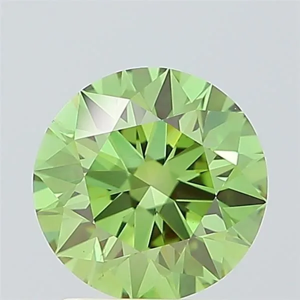 1.69 Carat Round Fancy Vivid Green VS2 Lab Diamond 1 1.69 Carat Round Fancy Vivid Green VS2 Lab Diamond