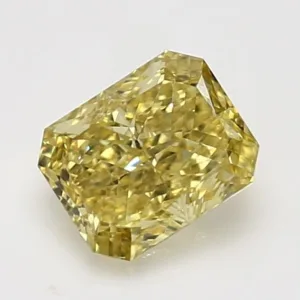1.7 Carat Radiant Fancy Deep Yellow VS1 Natural Diamond