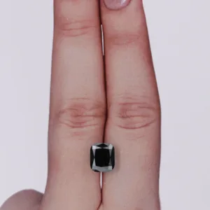 1.75 Carat Cushion Brilliant Black Natural Diamond