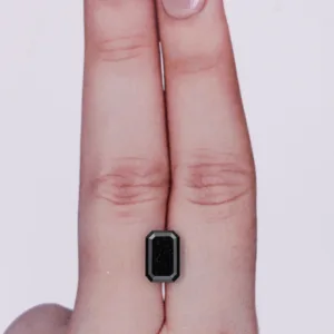 1.77 Carat Emerald Fancy Black VVS2 Natural Diamond