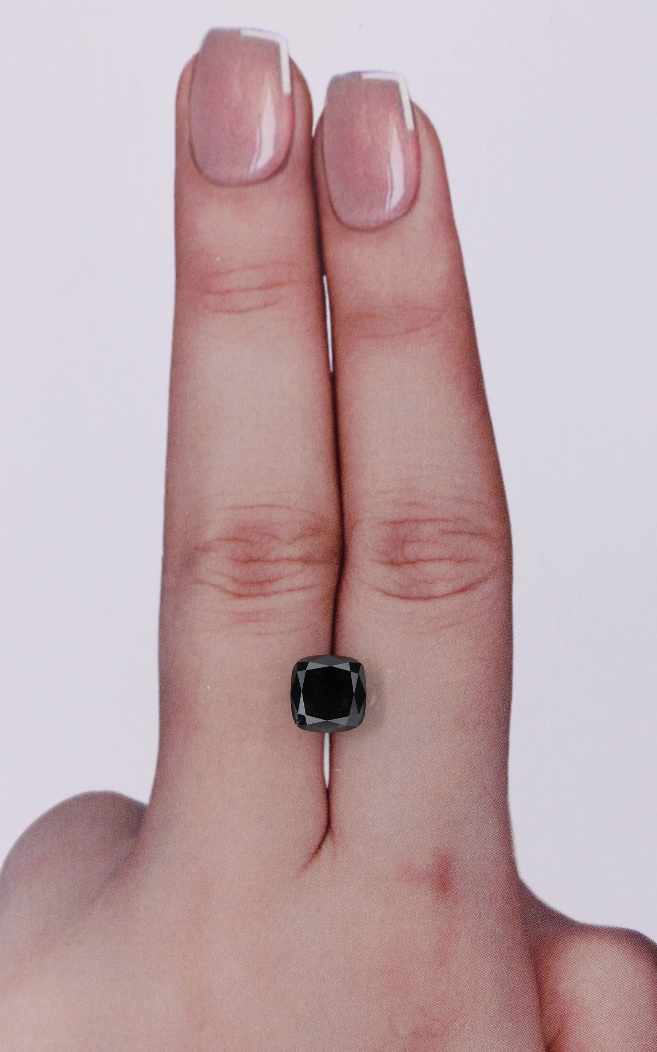 1.78 Carat Cushion Modified Black Natural Diamond 1 1.78 Carat Cushion Modified Black Natural Diamond