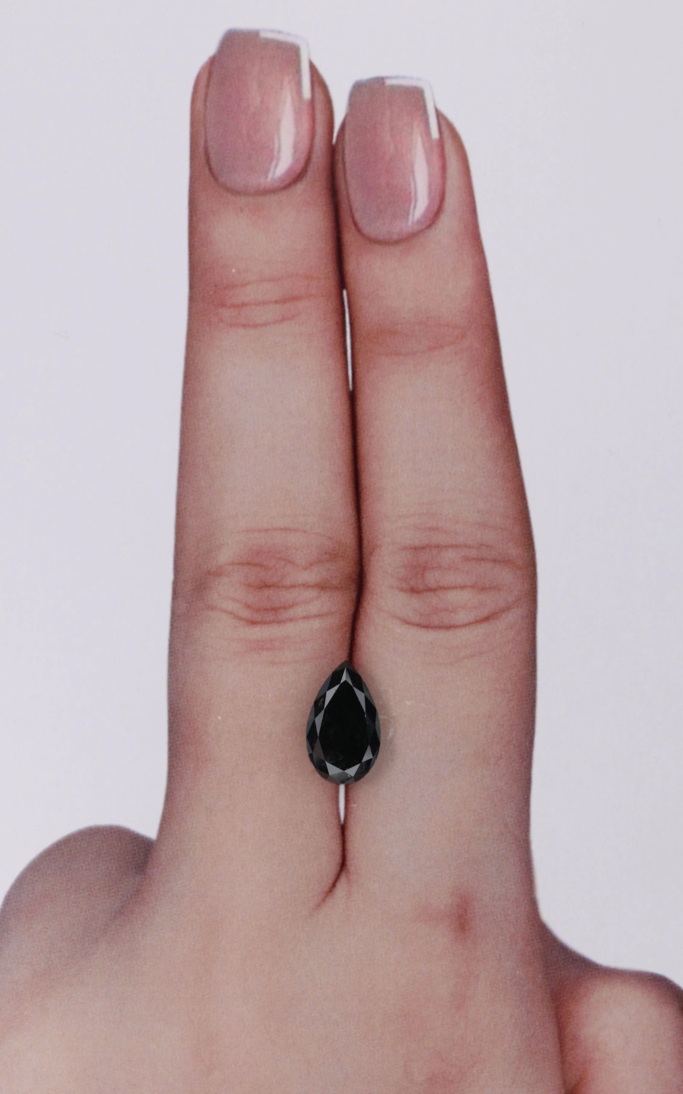 1.89 Carat Pear Black Natural Diamond 1 1.89 Carat Pear Black Natural Diamond