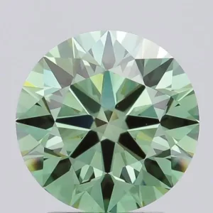 1.91 Carat Round Fancy Vivid Green VVS2 Lab Diamond