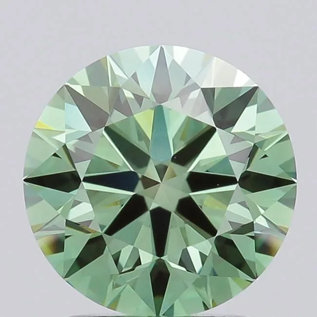 1.91 Carat Round Fancy Vivid Green VVS2 Lab Diamond 1 1.91 Carat Round Fancy Vivid Green VVS2 Lab Diamond