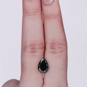 1.92 Carat Pear Fancy Black VVS2 Natural Diamond