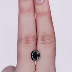 1.95 Carat Oval Fancy Black VVS2 Natural Diamond