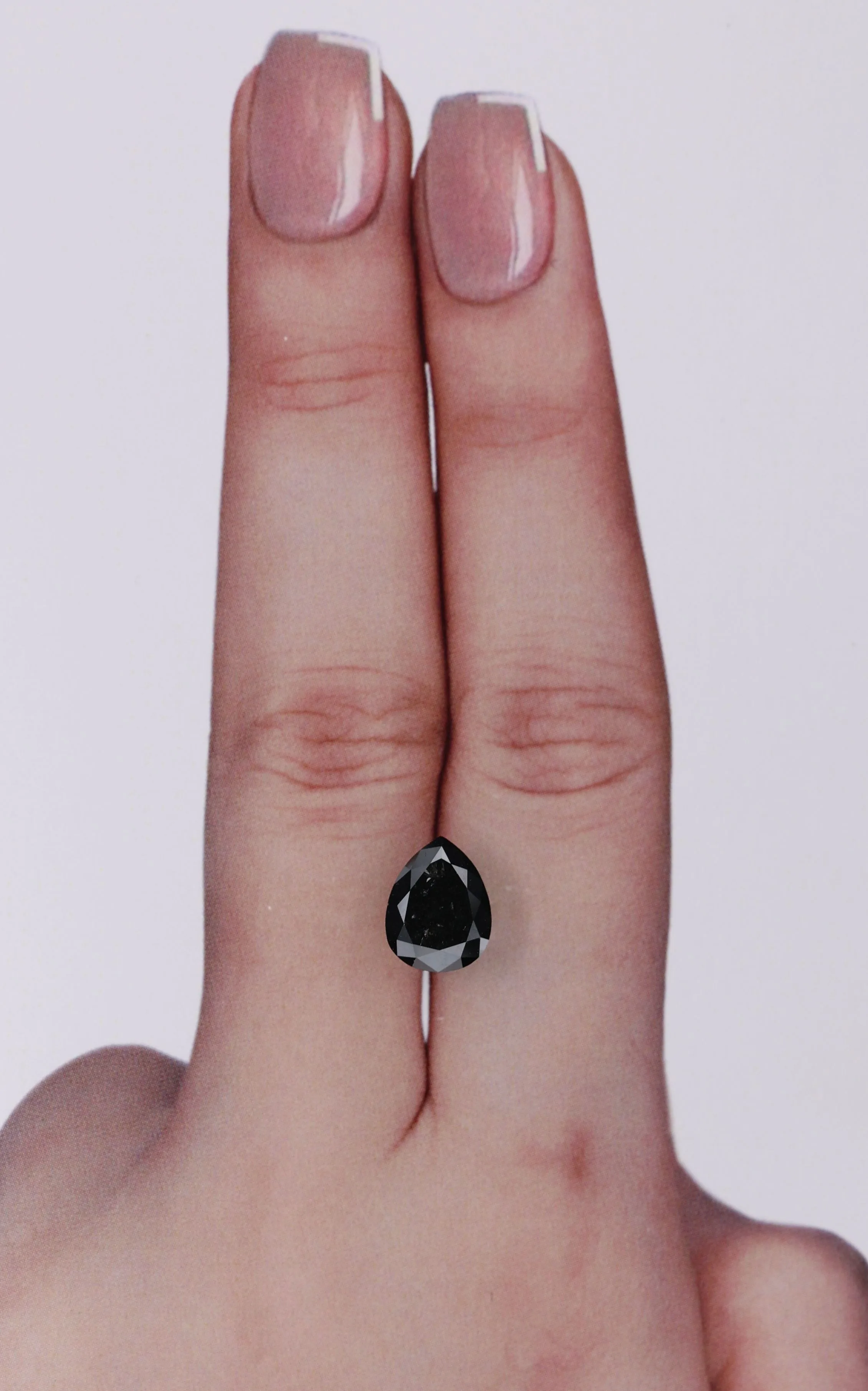 1.98 Carat Pear Black Natural Diamond 1 1.98 Carat Pear Black Natural Diamond