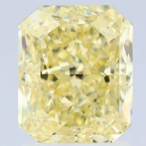 2 Carat Radiant Fancy Yellow VVS2 Natural Diamond