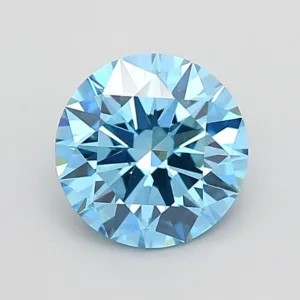2 Carat Round Fancy Vivid Blue VS1 Lab Diamond