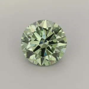 2 Carat Round Fancy Vivid Green VS2 Lab Diamond
