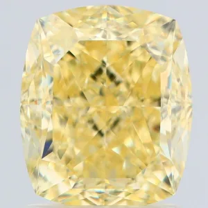 2.01 Carat Cushion Brilliant Fancy Yellow VS1 Natural Diamond