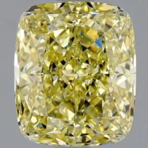 2.01 Carat Cushion Modified Fancy Yellow SI1 Natural Diamond